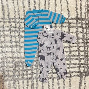 Carter’s fleece sleepers pajamas